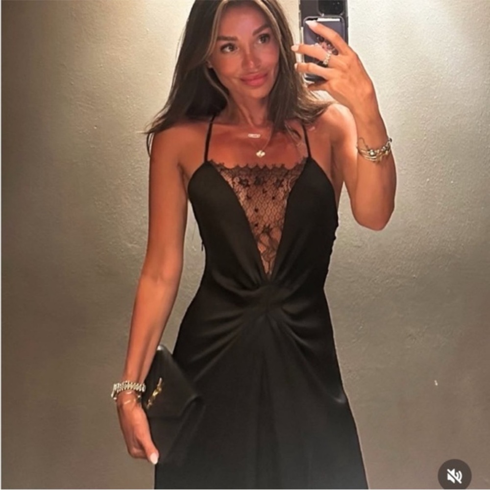 Zara long Lace Dress